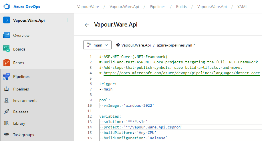 Debugging Azure DevOps